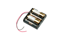 Battery Holder 4xAA Square, 5" Tinned Leads