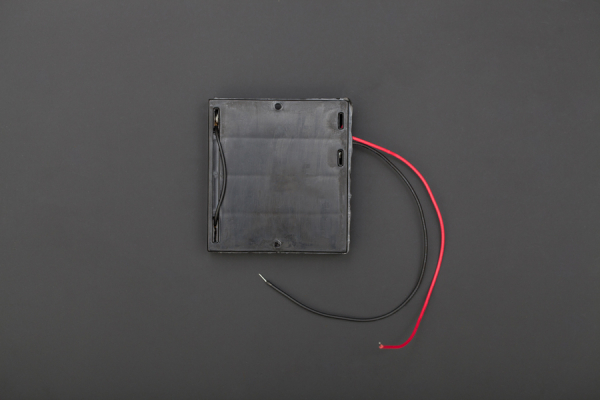 Battery Holder 4xAA Square, 5" Tinned Leads