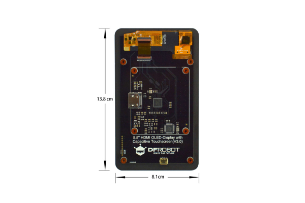 OLED-Display 5.5'' HDMI, Capacitive Touch, 1080p, USB-Powered