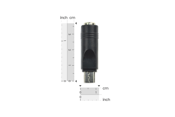 DC to Micro USB Adapter, 3-28V, 10000 Cycles, PVC