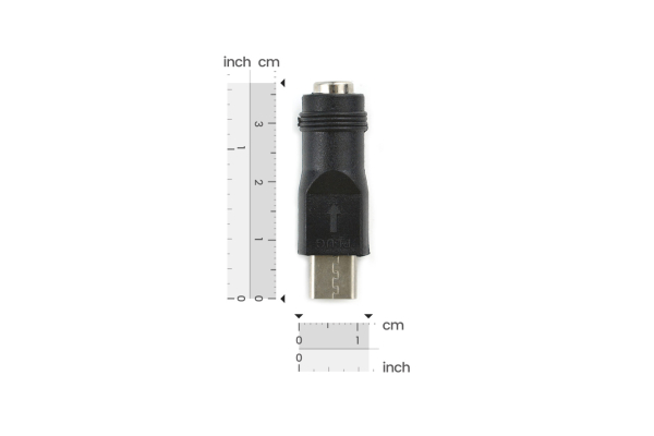 DC to Type-C Adapter, 5.5/2.1mm, 3-28V, 10000 Cycles