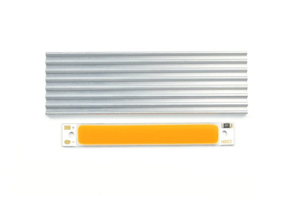 COB LED Strip Light 5V - Yellow, High Brightness, 300LM, 3W