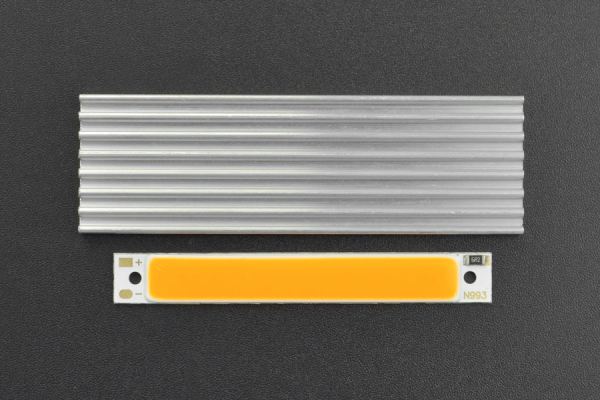 COB LED Strip Light 5V - Yellow, High Brightness, 300LM, 3W