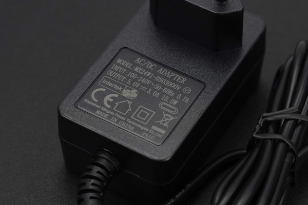 USB Power Supply 5V@3A (EU) for Raspberry Pi 4, CE Certified