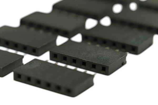 6-pin, 10 stk, 0.1" afstand
