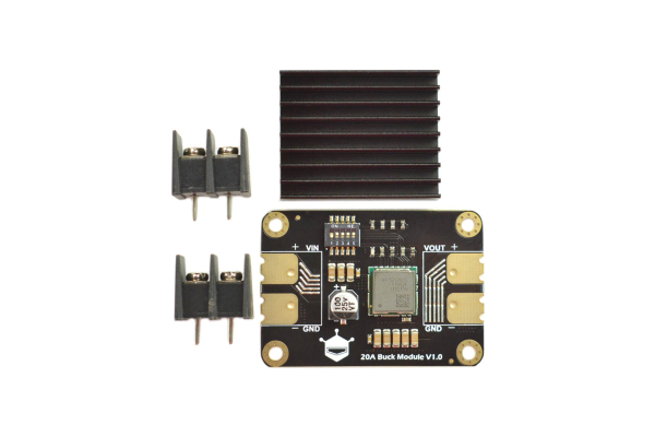 DC-DC Buck Converter 60W, 0.6-5.1V, 18A, Short-Circuit Prot.