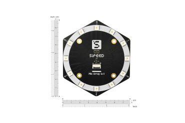 Microphone Array 6+1, Digital I2S Output, 12 RGB LEDs