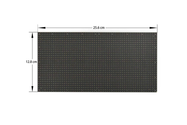 Flexible RGB LED Matrix, 64x32, 4mm Pitch, 256x128mm, 5V, 18W