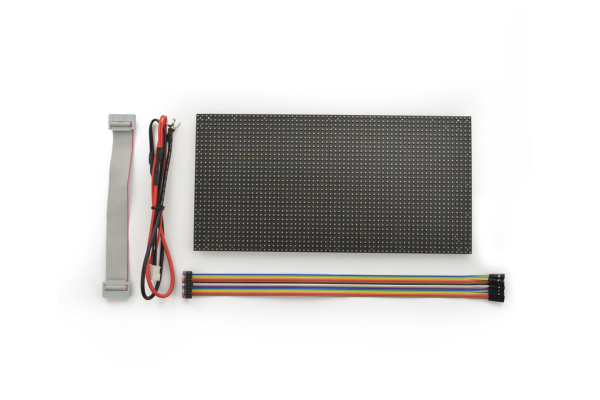 Flexible RGB LED Matrix, 64x32, 4mm Pitch, 256x128mm, 5V, 18W