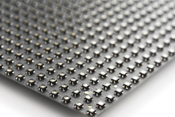 Flexible RGB LED Matrix, 64x32, 4mm Pitch, 256x128mm, 5V, 18W