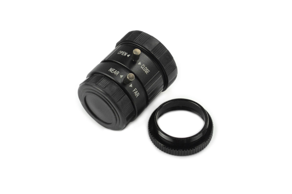 Industrial Wide Angle Lens, 6mm, 3MP, Adjustable Focus, CCTV, Covers