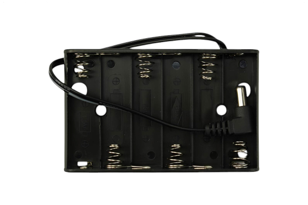 Battery Holder 6xAA 7.2V/9V with DC2.1 Power Jack