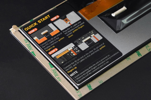 Touch Display 7'' 1024x600 eDP for LattePanda Mu, LattePanda Sigma