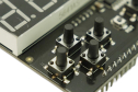 4-cifret 7-segment keypad shield med 5 knapper og I2C