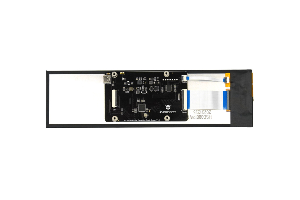 8.8" IPS Bar Touch Display, 480×1920, Compatible with Raspberry Pi 4B, 3B+, 3B
