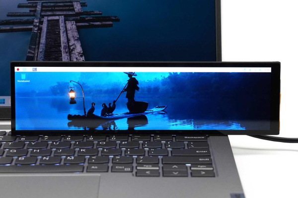 8.8" IPS Bar Touch Display, 480×1920, Compatible with Raspberry Pi 4B, 3B+, 3B