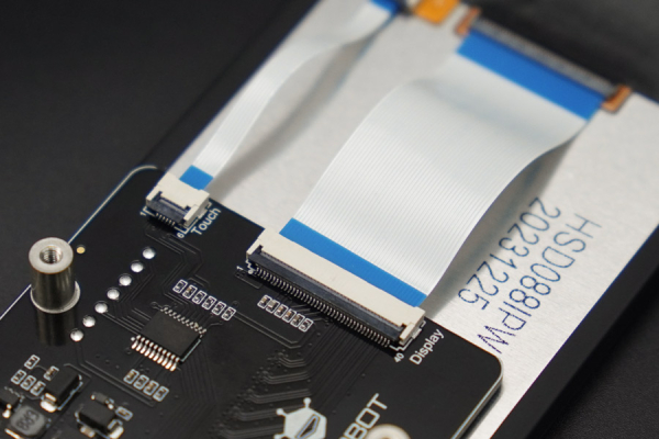 8.8" IPS Bar Touch Display, 480×1920, Compatible with Raspberry Pi 4B, 3B+, 3B