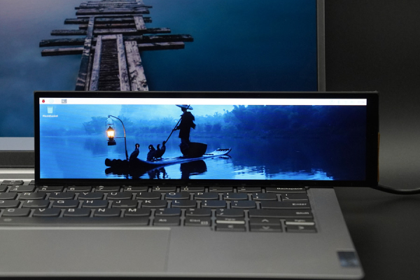 8.8" IPS Bar Touch Display, 480×1920, Compatible with Raspberry Pi 4B, 3B+, 3B