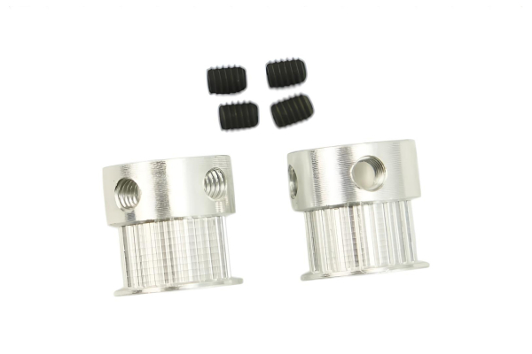 Aluminum Timing Pulley 8mm, 20 Tooth, M3 Screws (2 PCS)