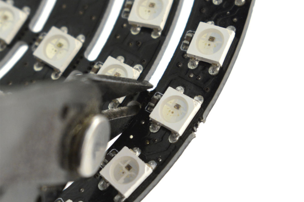 93 LEDs WS2812B RGB 6 Ring Lamp, Cuttable, Cascade Control