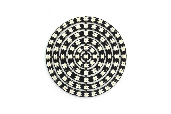 93 LEDs WS2812B RGB 6 Ring Lamp, Cuttable, Cascade Control