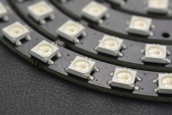 93 LEDs WS2812B RGB 6 Ring Lamp, Cuttable, Cascade Control