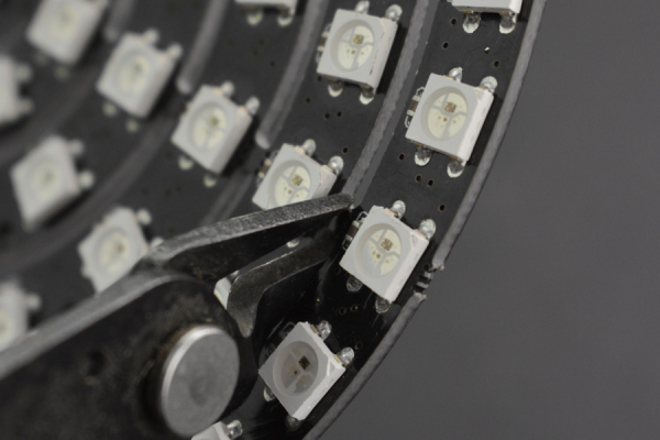 93 LEDs WS2812B RGB 6 Ring Lamp, Cuttable, Cascade Control