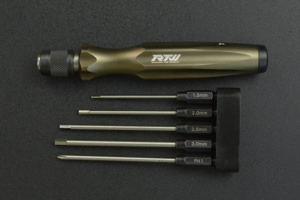 Hex Driver Set HOT00002, 5pc, HSS Steel, CNC Handle