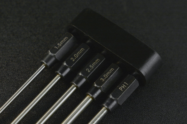 Hex Driver Set HOT00002, 5pc, HSS Steel, CNC Handle