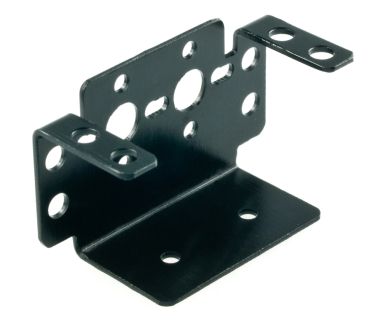 Servo Bracket, Aluminum Multi-Purpose, Black Anodized, Pan/Tilt