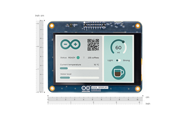 Arduino GIGA Display Shield, 3.97" TFT, 6-axis IMU, Mic