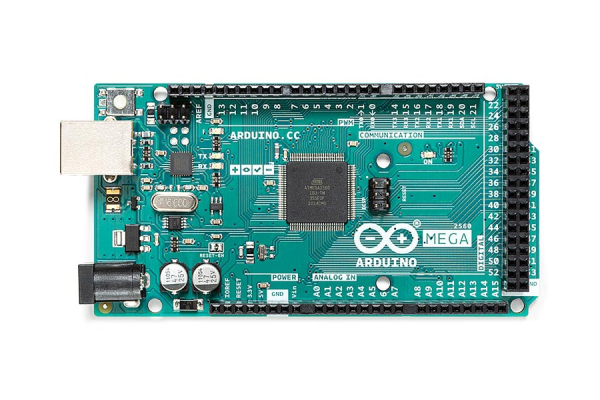 Arduino Mega 2560 Rev3, ATmega2560, 54 I/O, 16 Analog, 4 UARTs