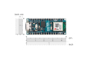 Arduino Nano ESP32 with headers, Wi-Fi, BT, MicroPython, USB-C