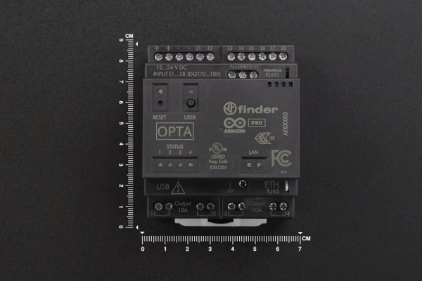 Arduino Opta Lite Micro PLC, Dual-core, 12-24VDC, 8 I/O, 4 Relays
