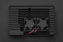 Armor Case (2510) Dual Fans, Aluminum, Acrylic Window for Pi 4