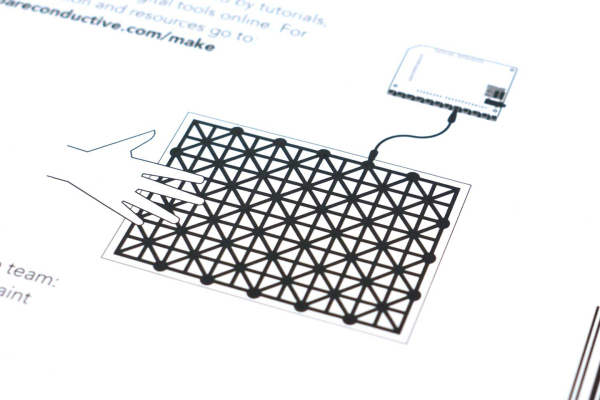 Bare Conductive Printed Sensor (Set of 3), Flexible, Moisture-Proof