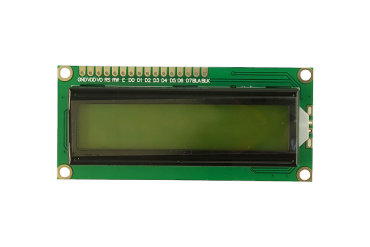 Character LCD, Basic 16x2, Black on Yellow, 5V, 5V Supply