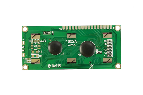 Character LCD, Basic 16x2, Black on Yellow, 5V, 5V Supply