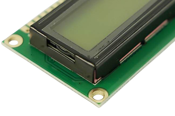 Character LCD, Basic 16x2, Black on Yellow, 5V, 5V Supply