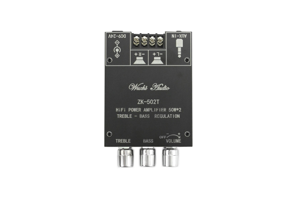 Bluetooth Amplifier - 50W*2, AUX+BT 5.0, Protection, 9-24V