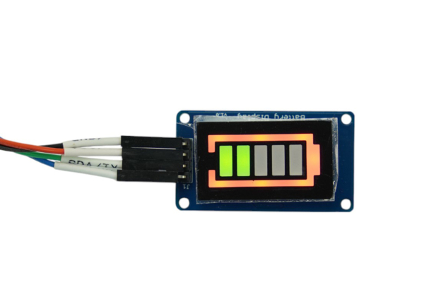 Battery Capacity Indicator, 3.3V-5.5V, 8 Brightness Levels