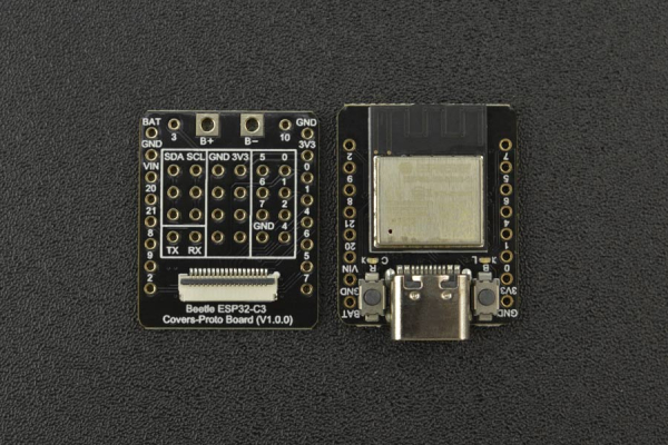 ESP32 - C3 Beetle, RISC-V Core, WiFi, BT5, Li-ion, Mini 25x20.5mm