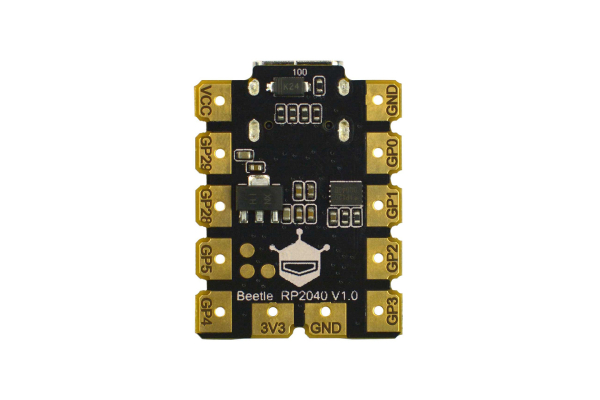 Mini Development Board Beetle RP2040, Dual-Core, 2M Flash, 8 GPIO