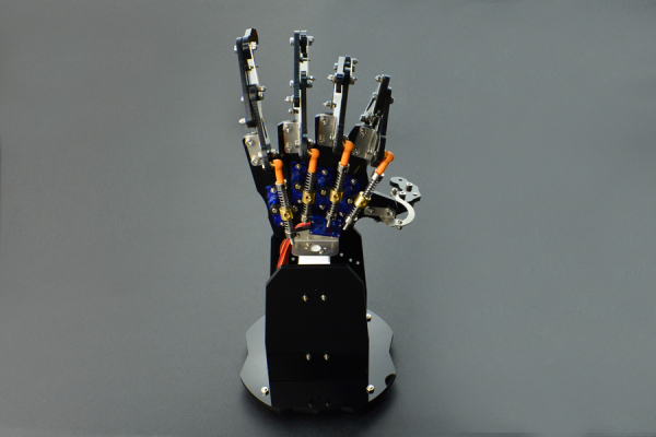 Bionic Robot Hand (Left), Acrylic, 5 Micro Servos, Arduino Compatible