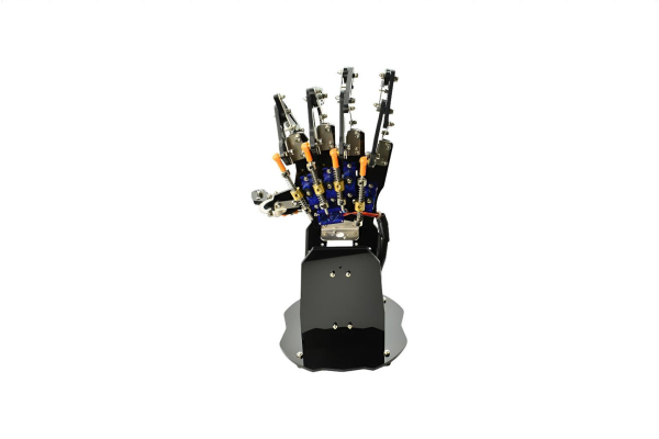 højre, akryl, 5 mikroservoer, Arduino