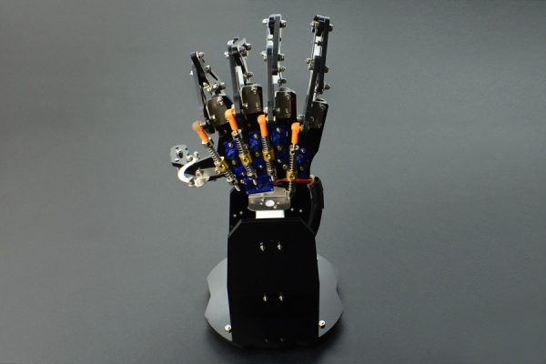 Robot Hand Bionic (Right), Acrylic, 5 Micro Servos, Arduino Compatible