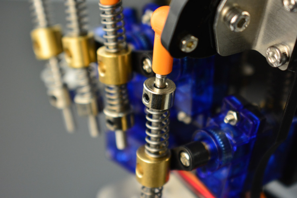 Robot Hand Bionic (Right), Acrylic, 5 Micro Servos, Arduino Compatible