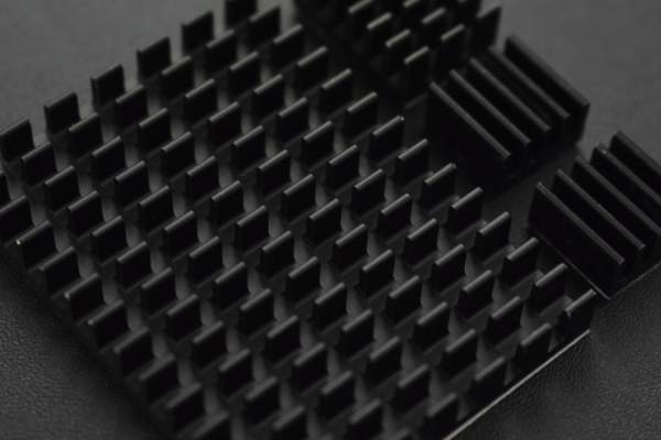 Heatsink Kit Black Aluminum w/ Adhesive for Raspberry Pi 4B