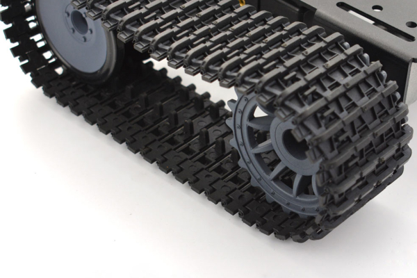 Tracked Robot Chassis Black Gladiator, Aluminium, High Power Motors