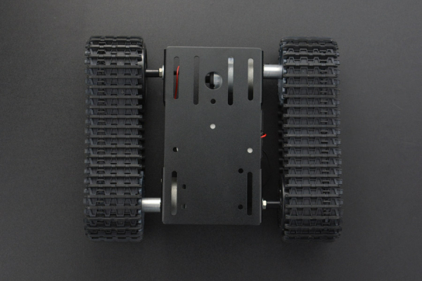 Tracked Robot Chassis Black Gladiator, Aluminium, High Power Motors